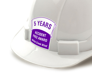 Custom Hard Hat Banner And Tag
