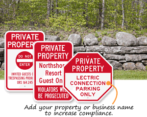 Custom Private Property Sign