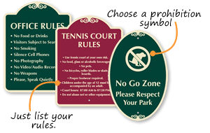 Custom Rules Signs