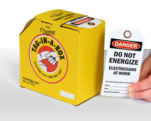 Do Not Energize Tag In A Box