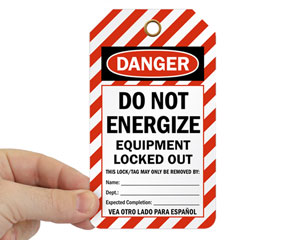 Do Not Energize Tag