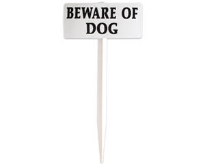 EasyStake Beware of Dog Signs