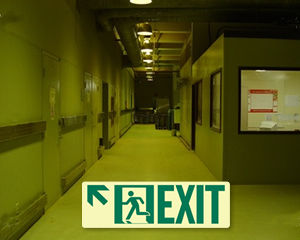 Running Exit Sign