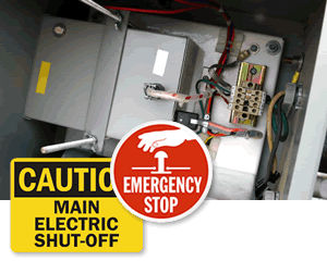 Electric Shut Off Signs