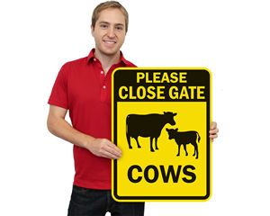 Please Close Gate Farm Sign