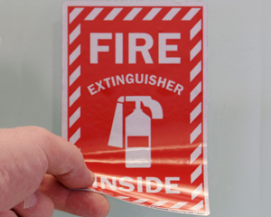 Fire Extinguisher Inside Labels