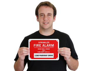 Fire Alarm Safety Sign