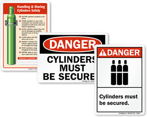 Secure Cylinders Signs