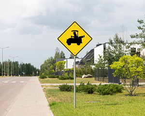 Golf Cart Crossing Sign