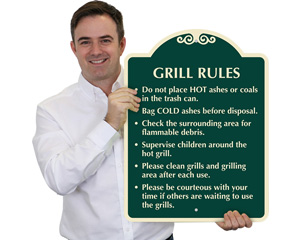 No Barbecue Sign