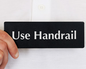 Handrail Sign