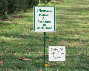 LawnBoss Signs Package Delivery Signs