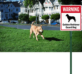 LawnBoss® Dog Warning Sign