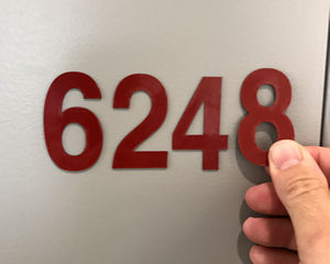 Magnetic numbers for  your door