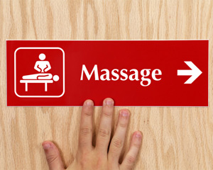 Massage Directional Sign