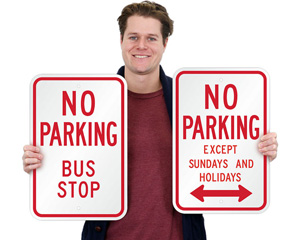 No Parking Bus Stop Sign