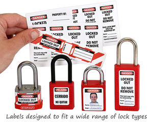 Padlock labels