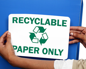 Recycle Paper Signs