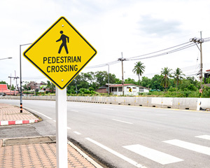 Pedestrian crossing signs