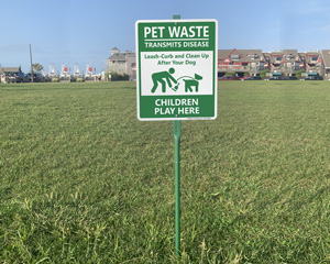 Pet Waste Transmits Disease SIgn