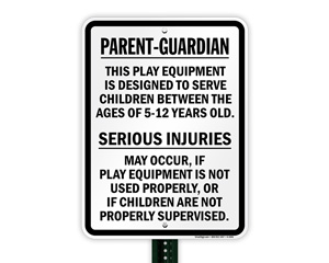Playground Surveillance Sign