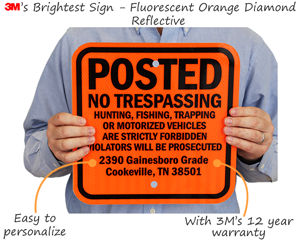 Custom Posted No Trespassing Signs