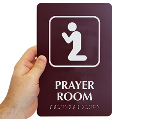 Prayer Room TactileTouch Sign