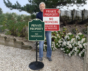 Private property no parking signs