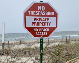 Private Beach Signs