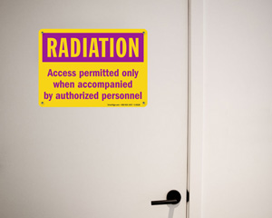 Radiation Access Permitted Only Sign