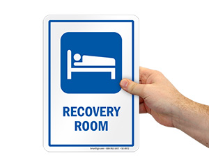 Recovery Door Sign