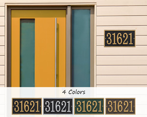 Rectangle House Number Plaque