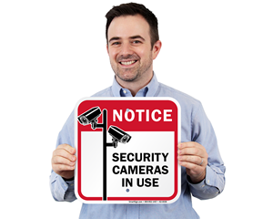 Security Cameras in Use Signs