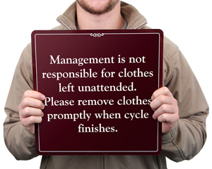 Showcase Door Sign