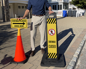 Sidewalk Closed Signage