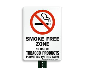 Smoke Free Zone Sign