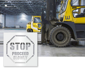 STOP Stencils Signs
