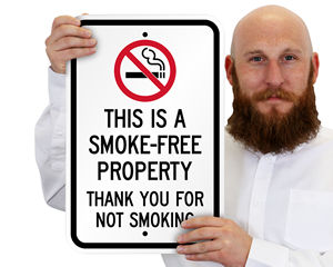 Thank You For Not Smoking Signs