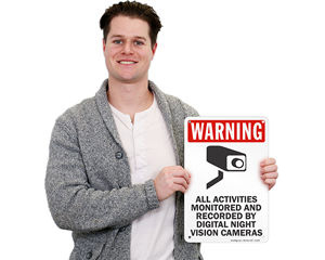 Video Recording Warning Signs