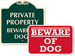 Beware of Dog Signs
