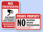 Big No Trespassing Signs