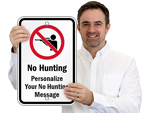 Custom No Hunting Signs
