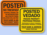 Custom Posted Sign