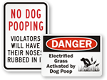 Funny Dog Poop Signs