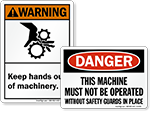 Machine Guarding Signs