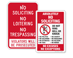 In-Stock No Soliciting Signs