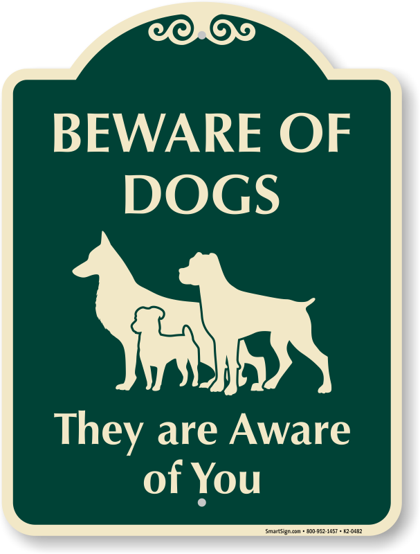 Beware Of The Dog Sign Dog Sign Security Sign Burglar Sign Guard Dog Sign Private Property House Security Guard dog Beware of The Dog Sign