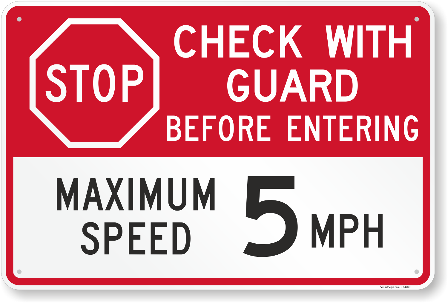 Temperature Check Required Before Entering Safety Sign MGNG515