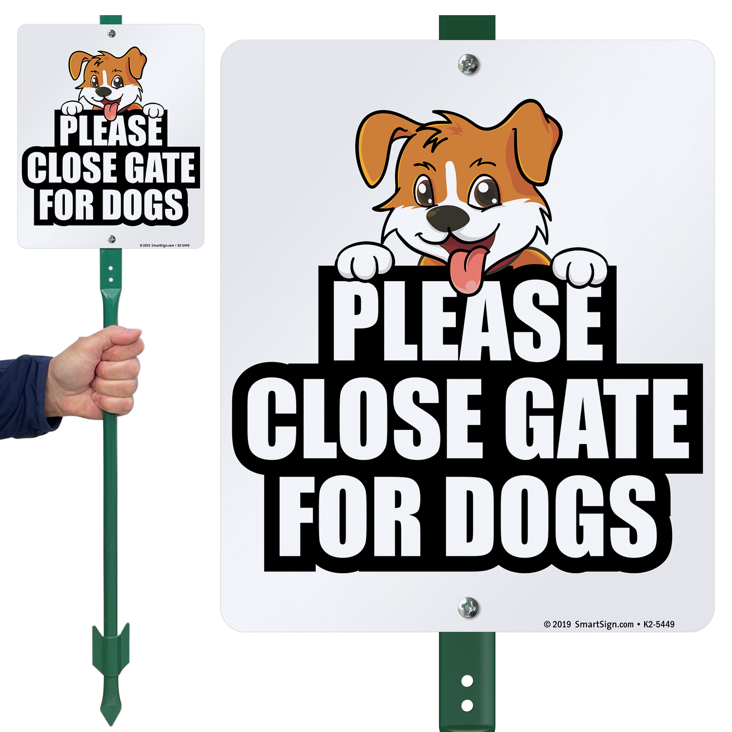 Y Please Shut the Gate Dog Running Loose Slate House Sign 3 Sizes All Breeds M 