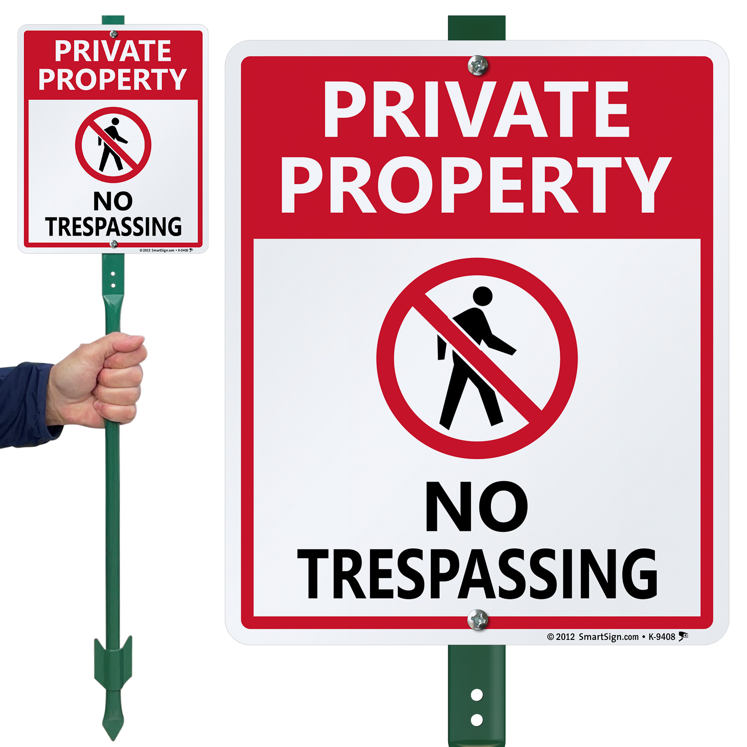 Private Property No Trespassing Telegraph